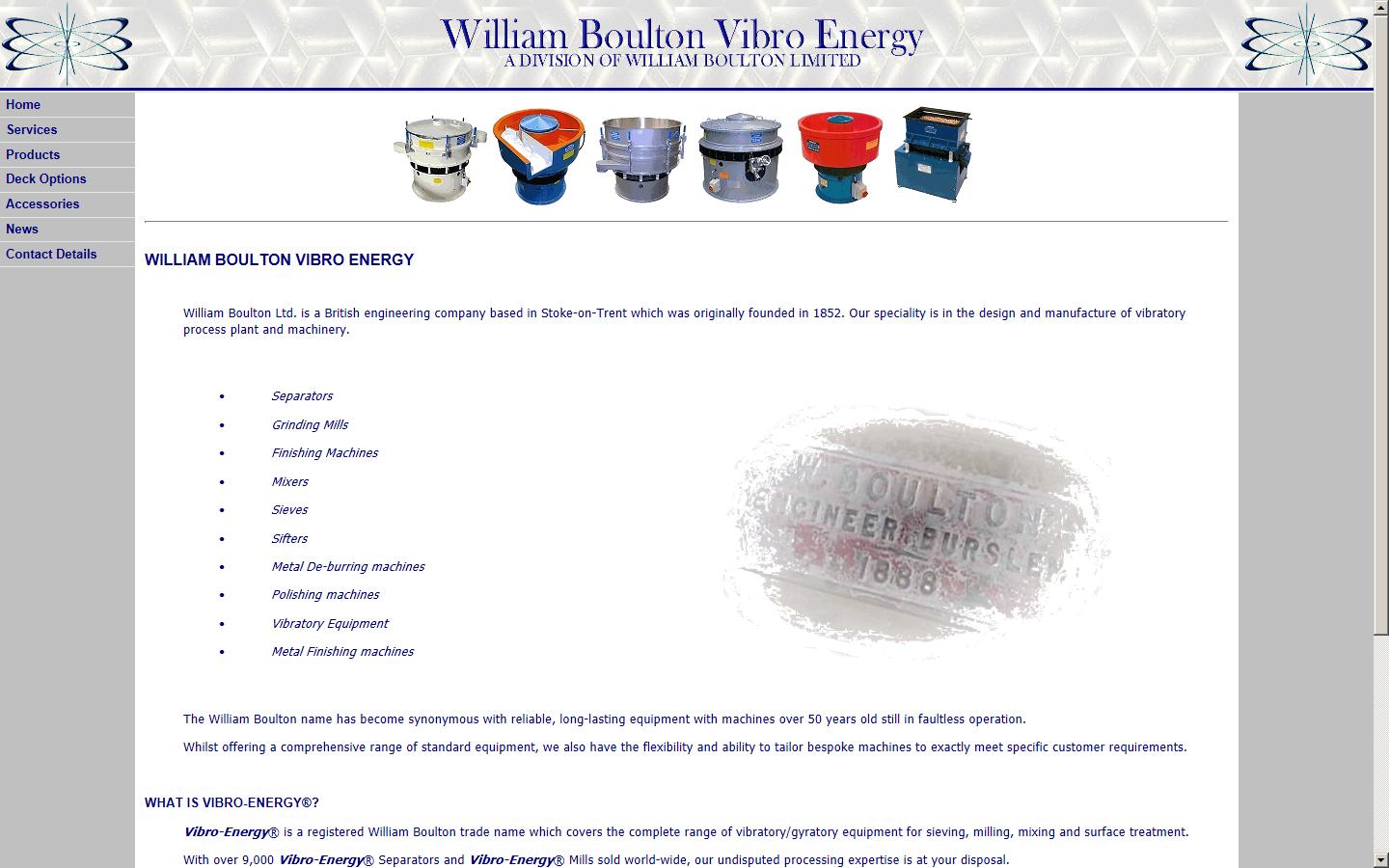 William Boulton Vibro Energy Website