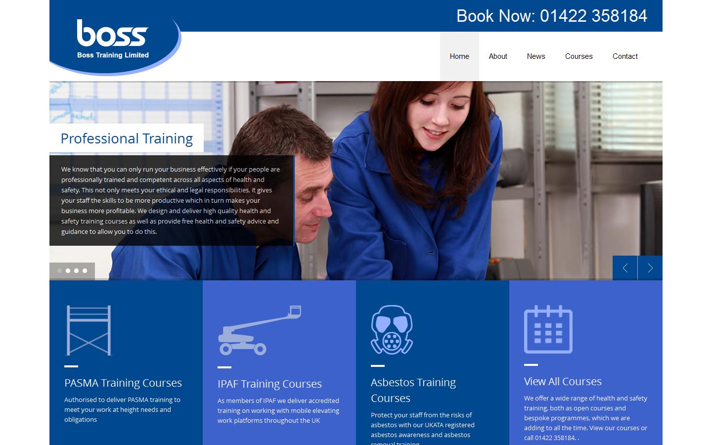 Boss Training Ltd Website
