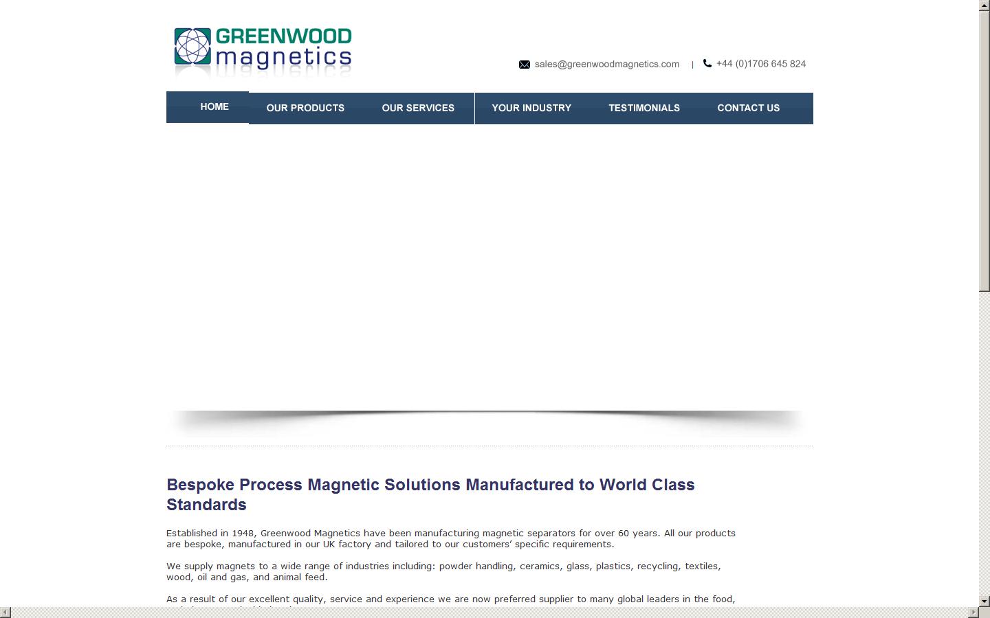 Greenwood Magnetics Ltd Website