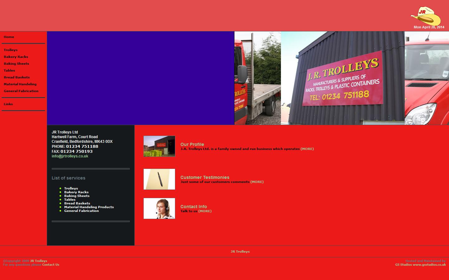 JR Trolleys Ltd Website