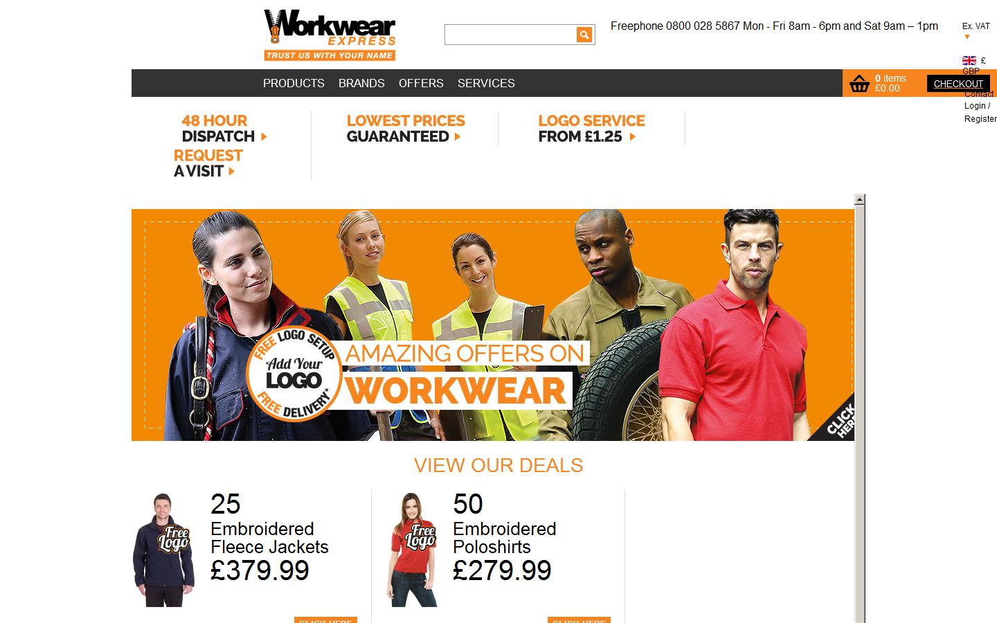 Workwear Express Ltd Website