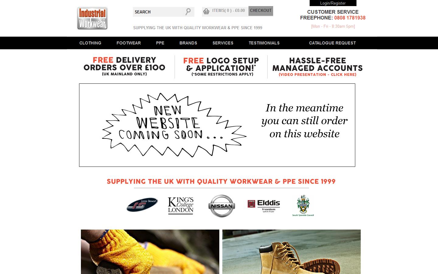 Industrial Workwear Ltd Website