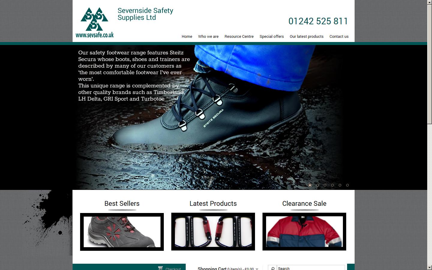 Severnside Safety Supplies  Ltd Website