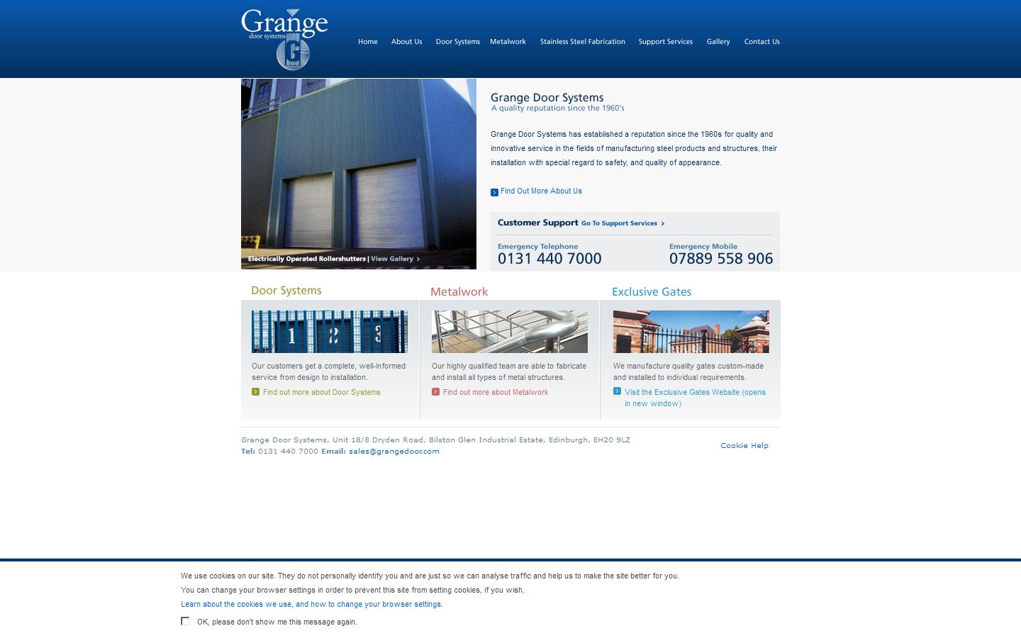 Grange Door Systems Website