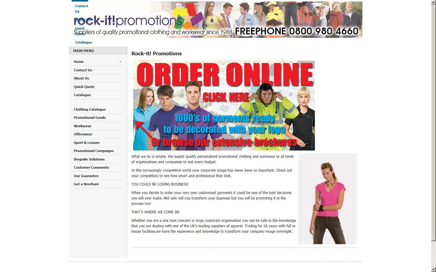 Rock-It Promotions Website