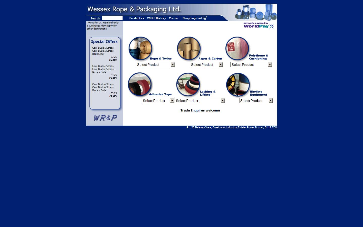 Wessex Rope & Packaging Website