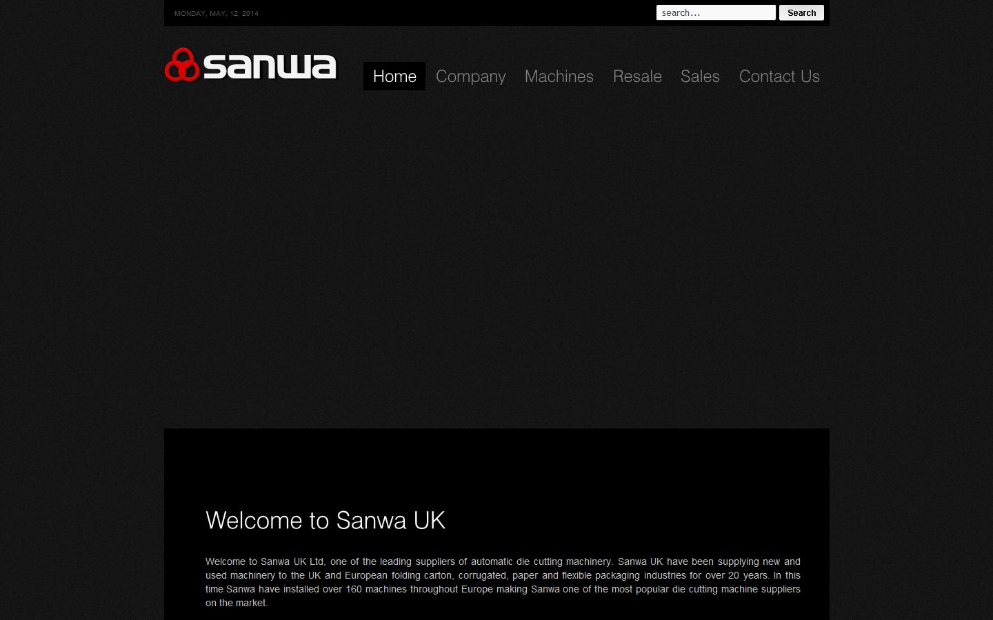 Sanwa Europe Ltd Website