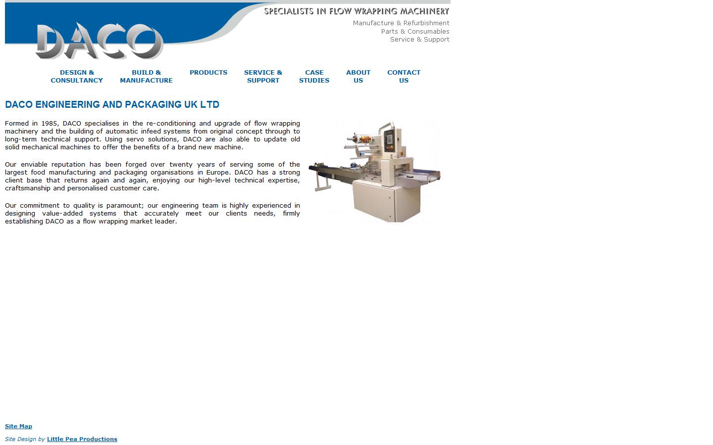 DACO Engineering Services and DACO Packaging UK Ltd Website