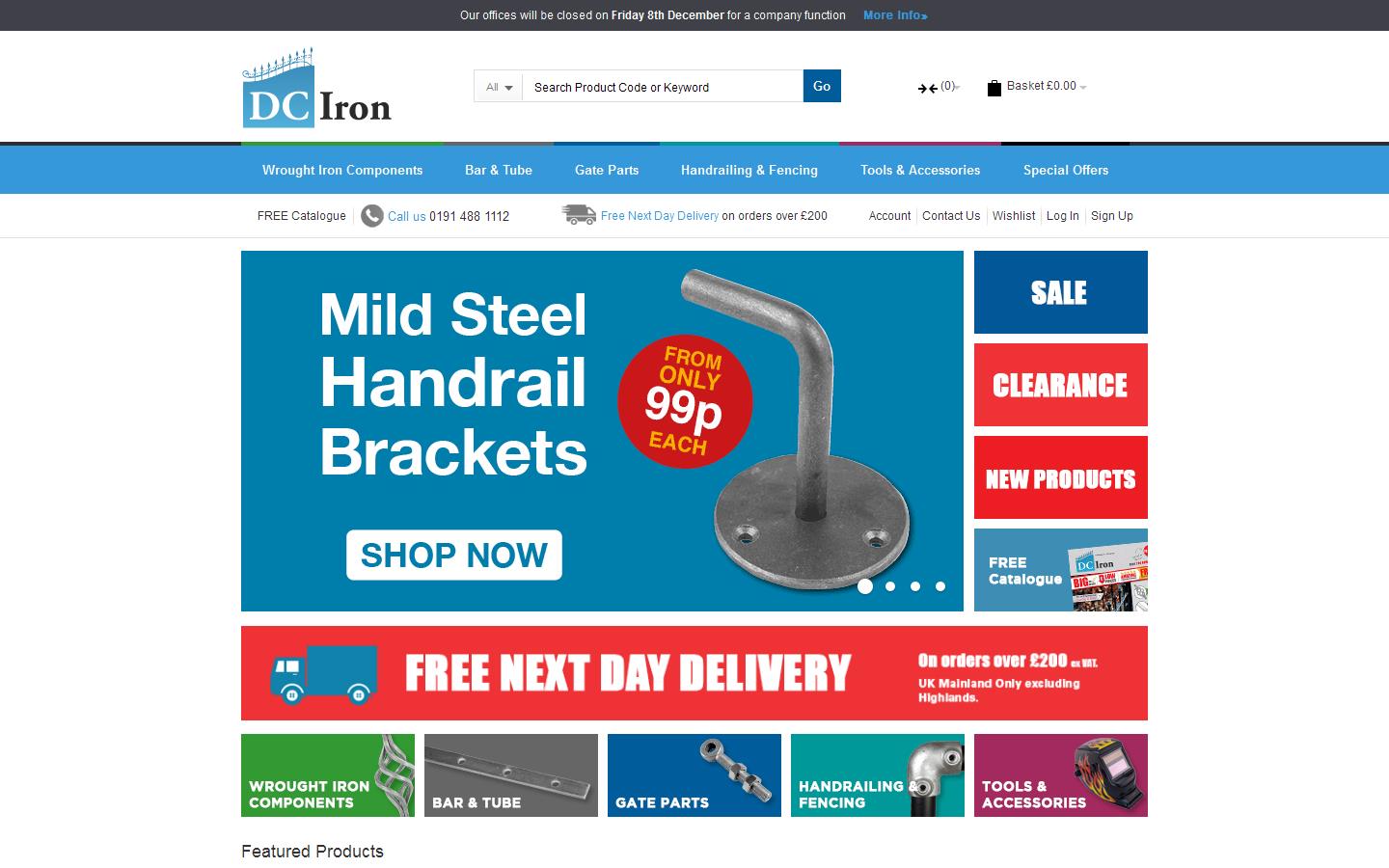 DC Handrails & Ironwork Parts Website