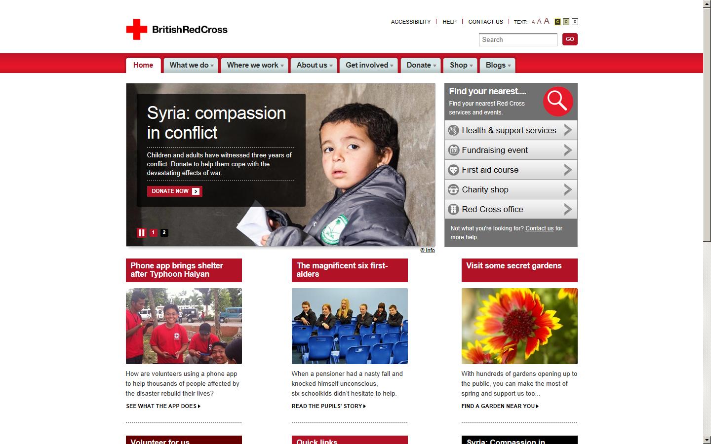 British Red Cross Website