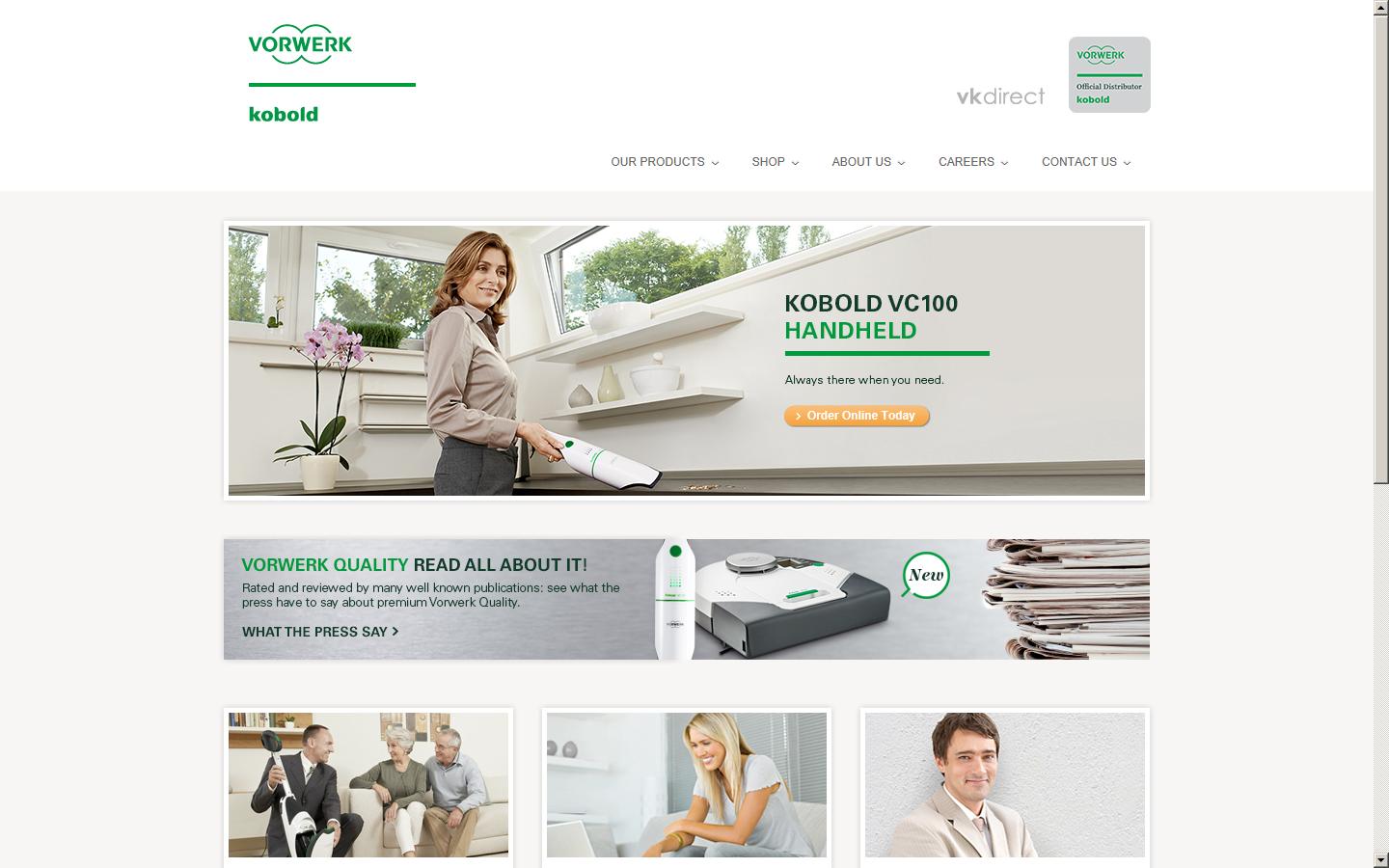 VK Direct Ltd (Vorwerk) Website