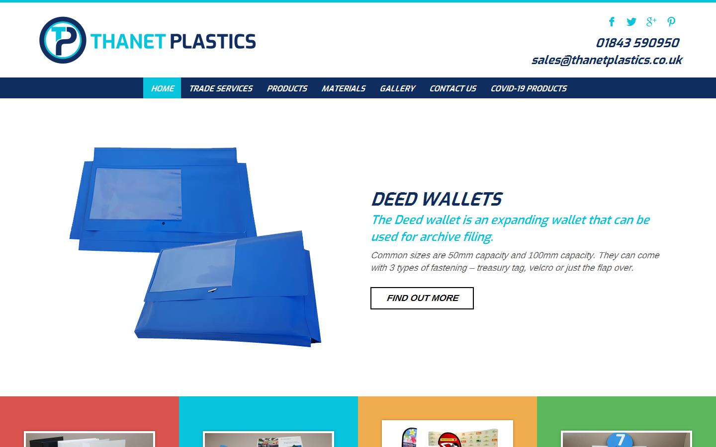 Thanet Plastics Ltd Website
