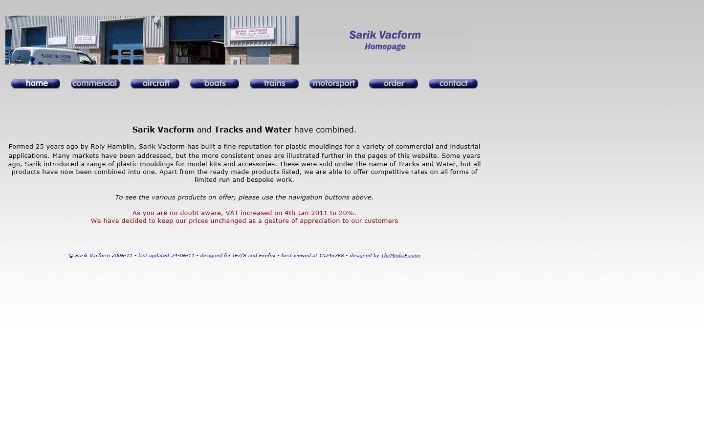 Sarik Vacform Website