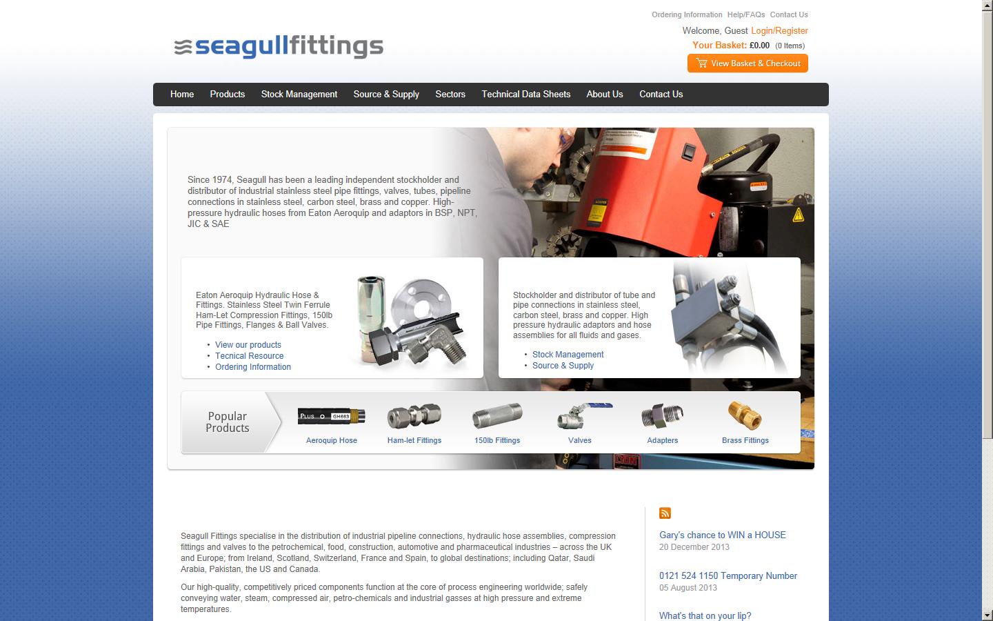Seagull Fittings Ltd Website