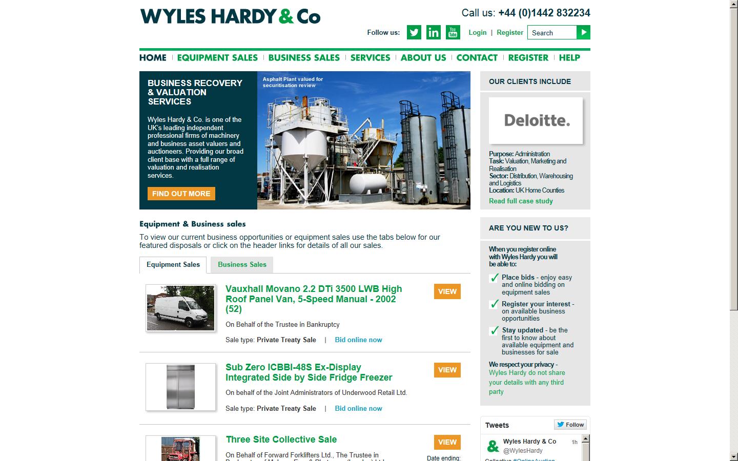 Wyles Hardy & Co. Ltd Website