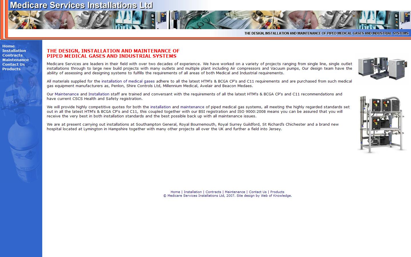 Medicare Services Installations Website