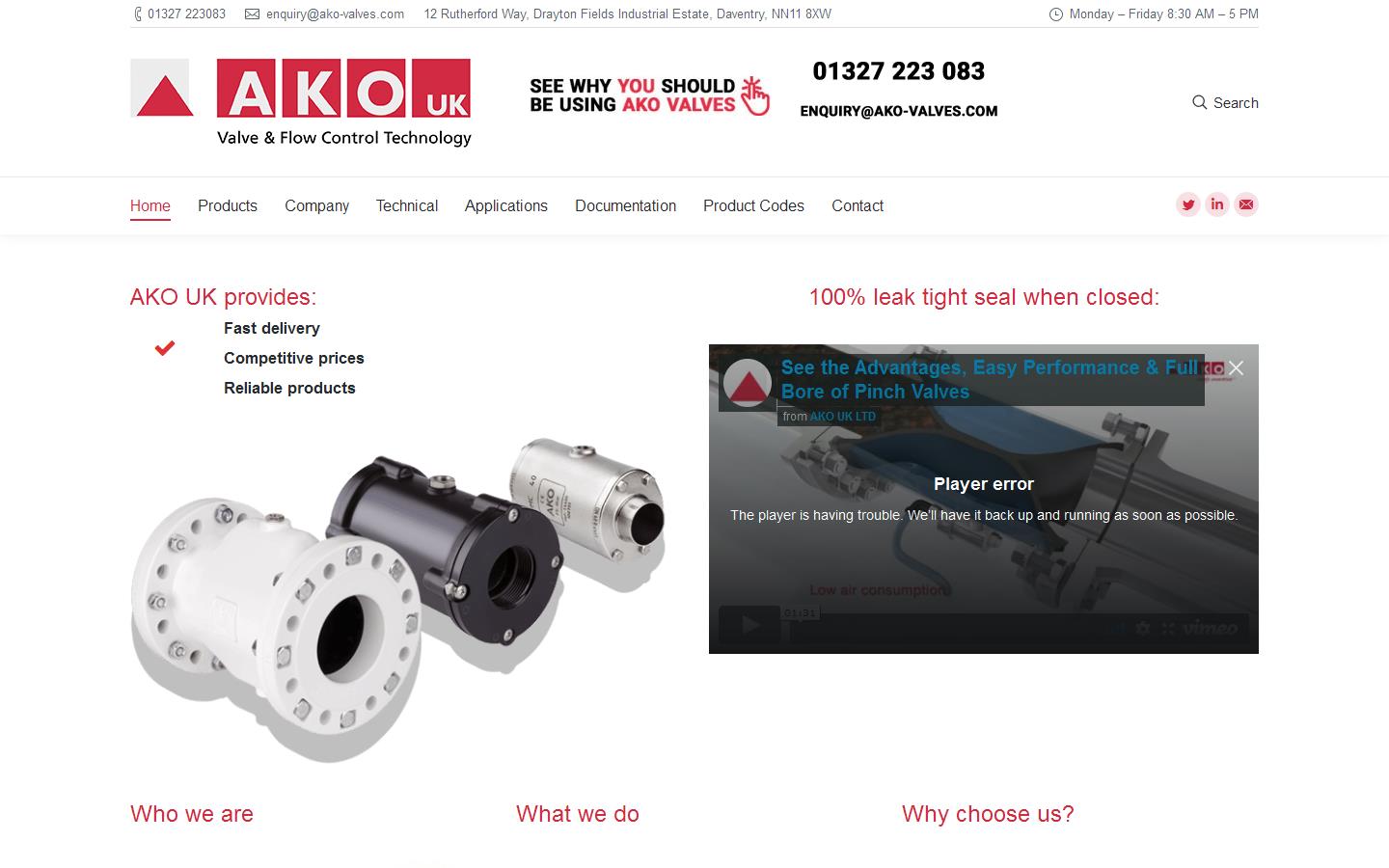 AKO UK Ltd Website