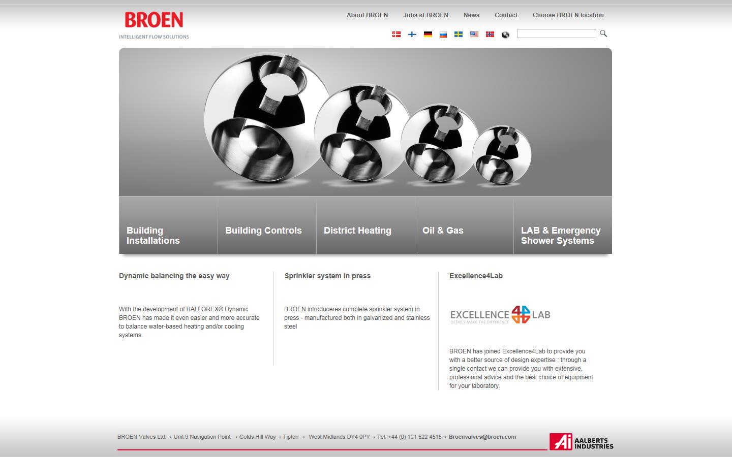 Broen Valves Ltd Website