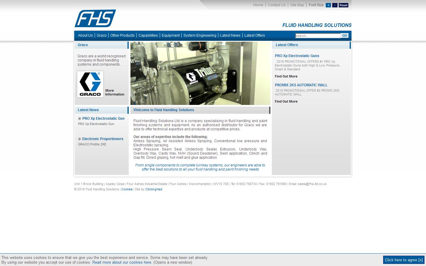 Fluid Handling Solutions Ltd Website