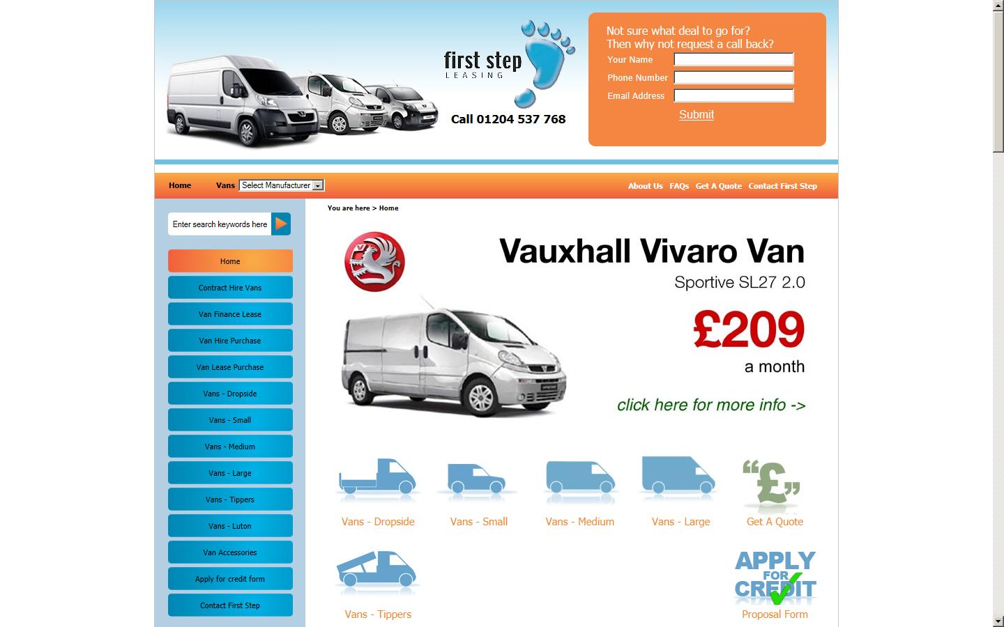 First Step Leasing Website