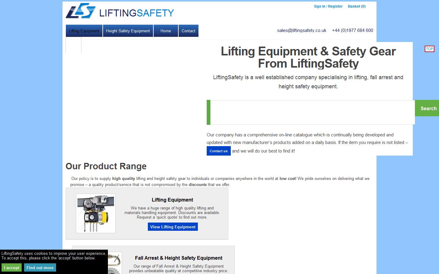 Selby Engineering & Lifting Safety Ltd Website