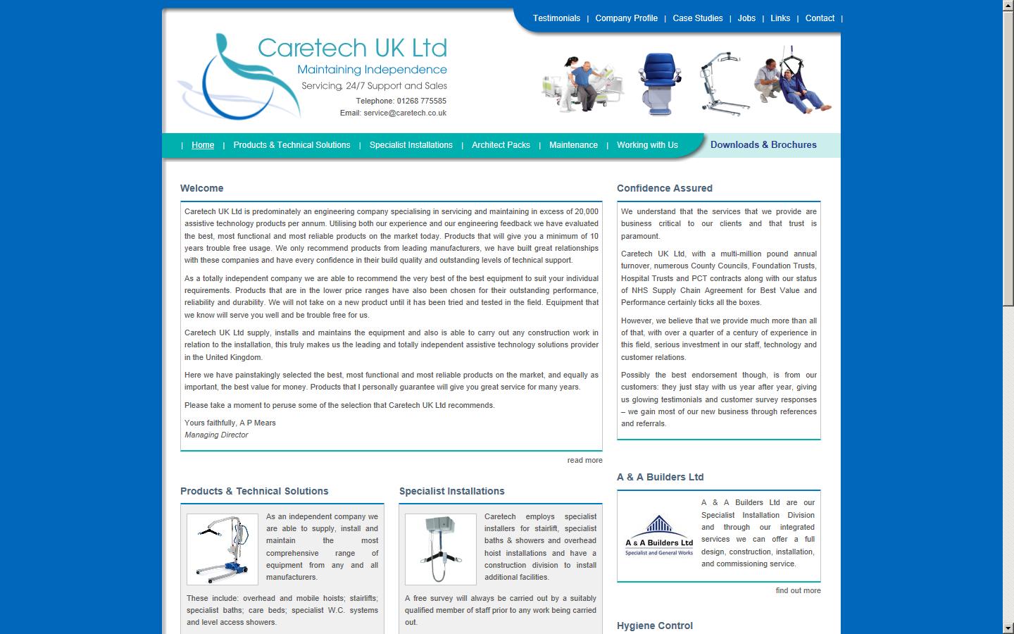 Caretech Website