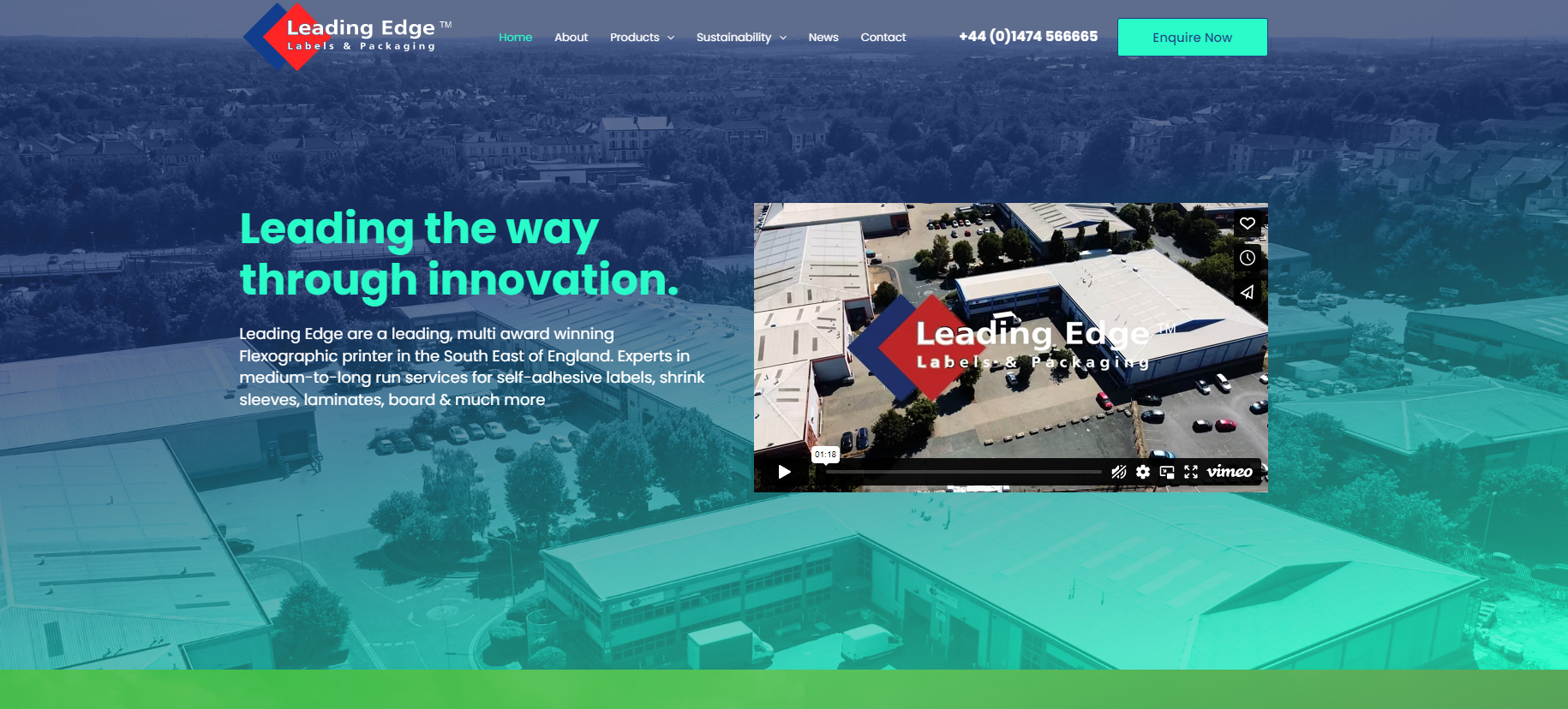 Leading Edge Labels & Packaging Website