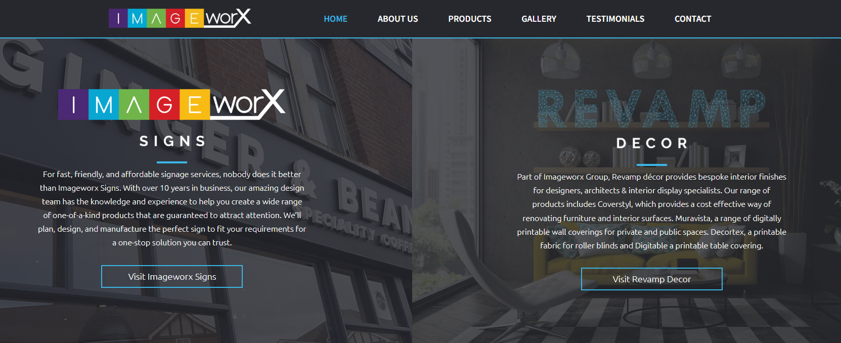Imageworx Signs Ltd Website
