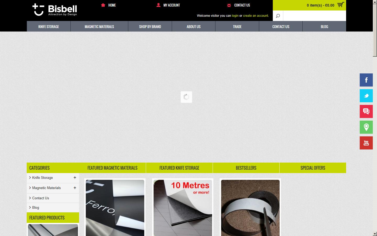 Bisbell Magnetic Products Ltd Website