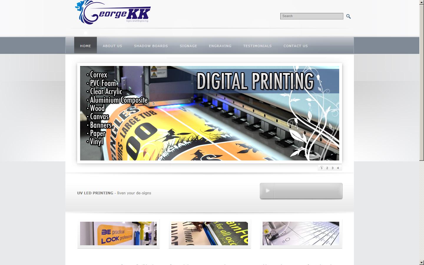 GEORGE KK Signs & engraving Website