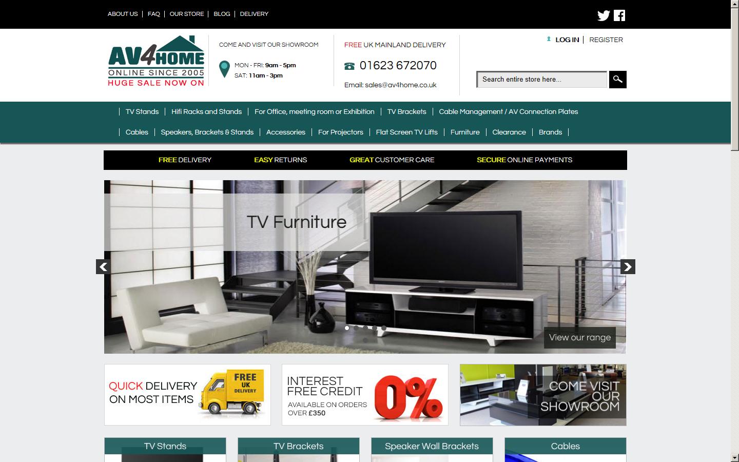 AV4Home.co.uk Website
