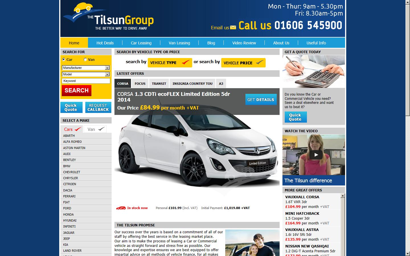 Tilsun Vehicle Contracts Ltd Website