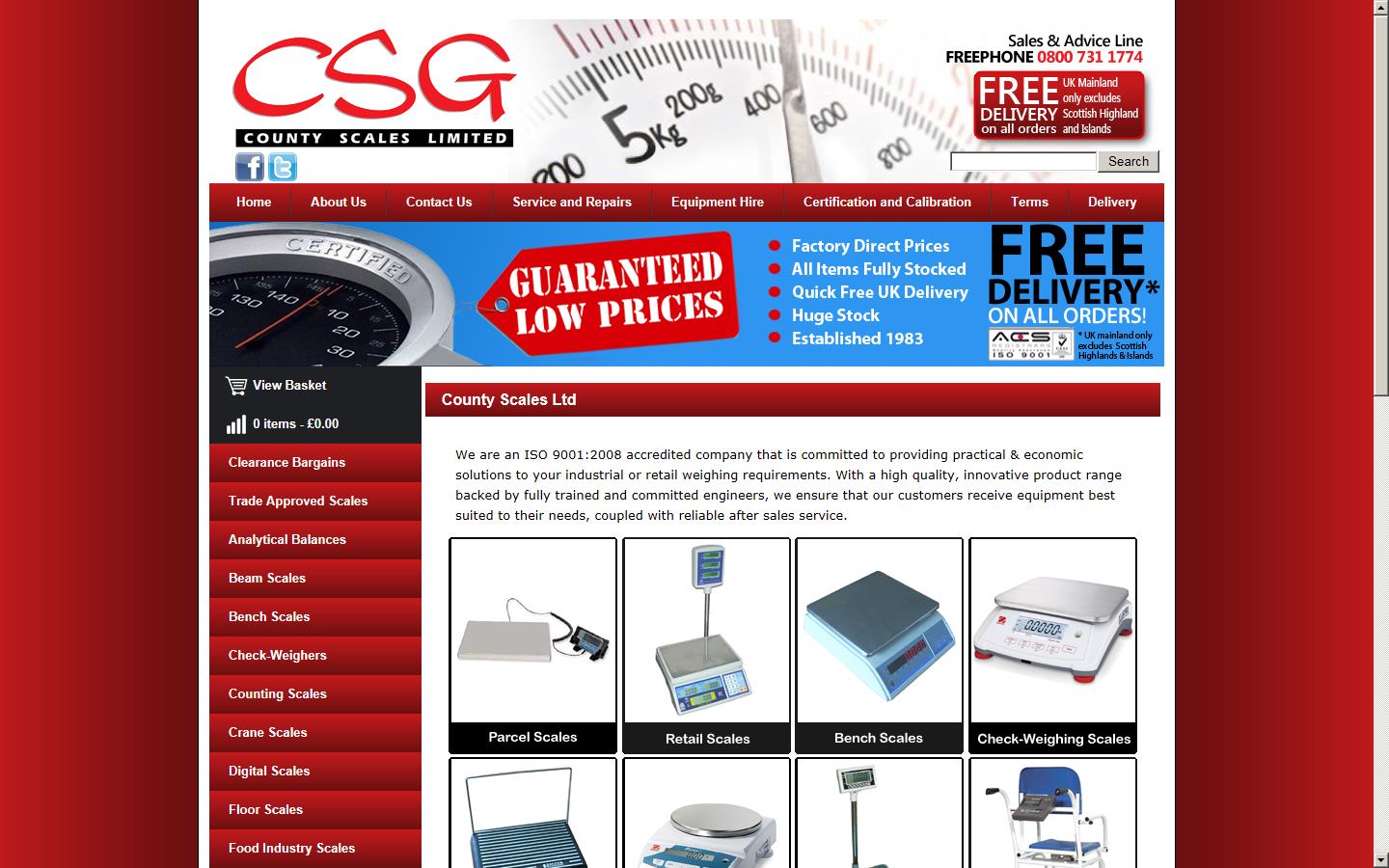 County Scales Ltd Website