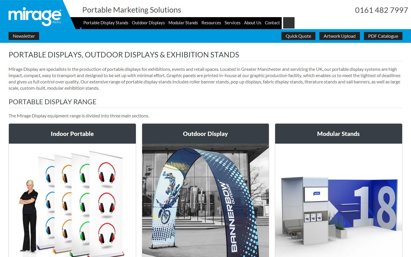 Mirage Display Limited Website