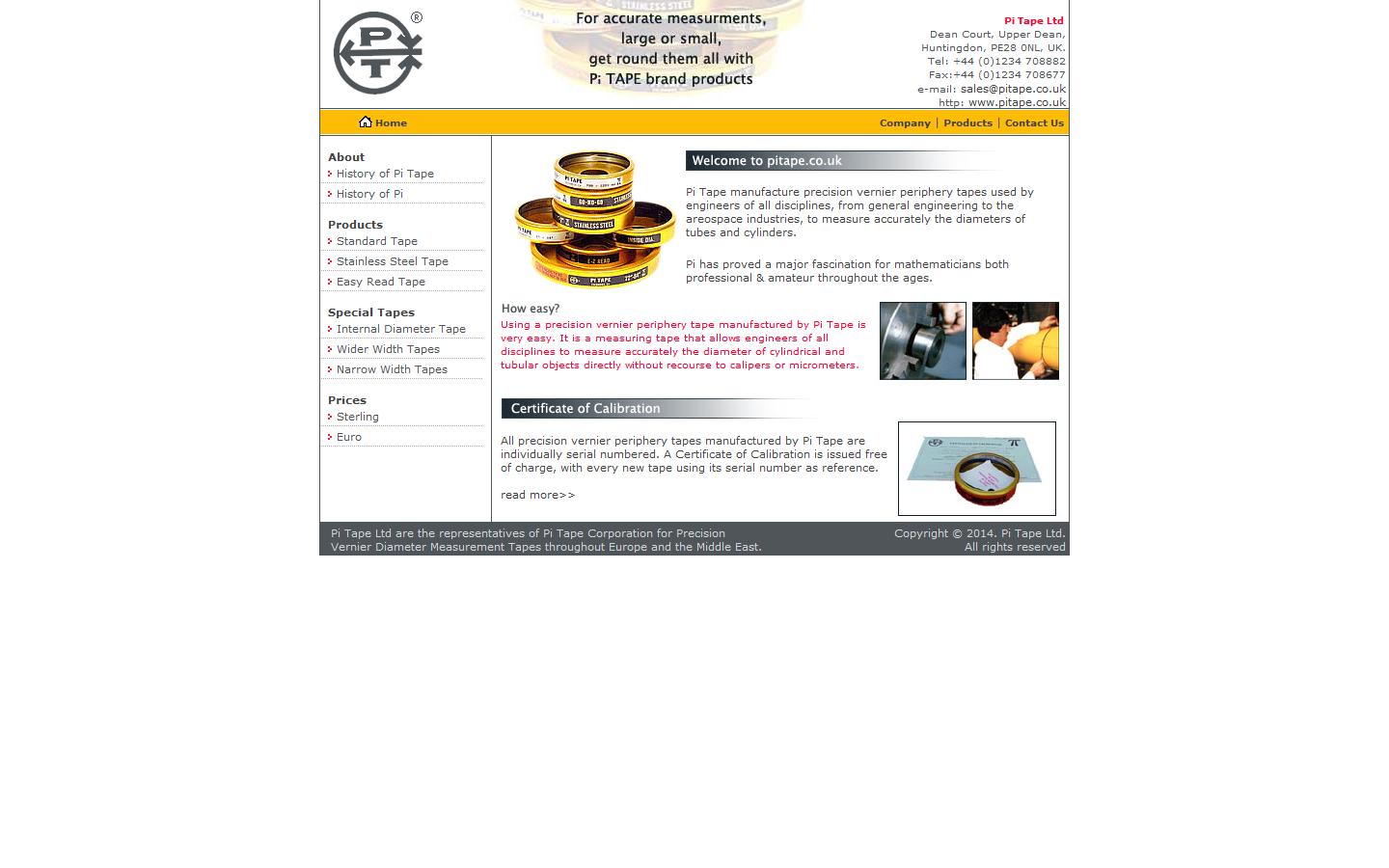 Pi Tape Ltd Website
