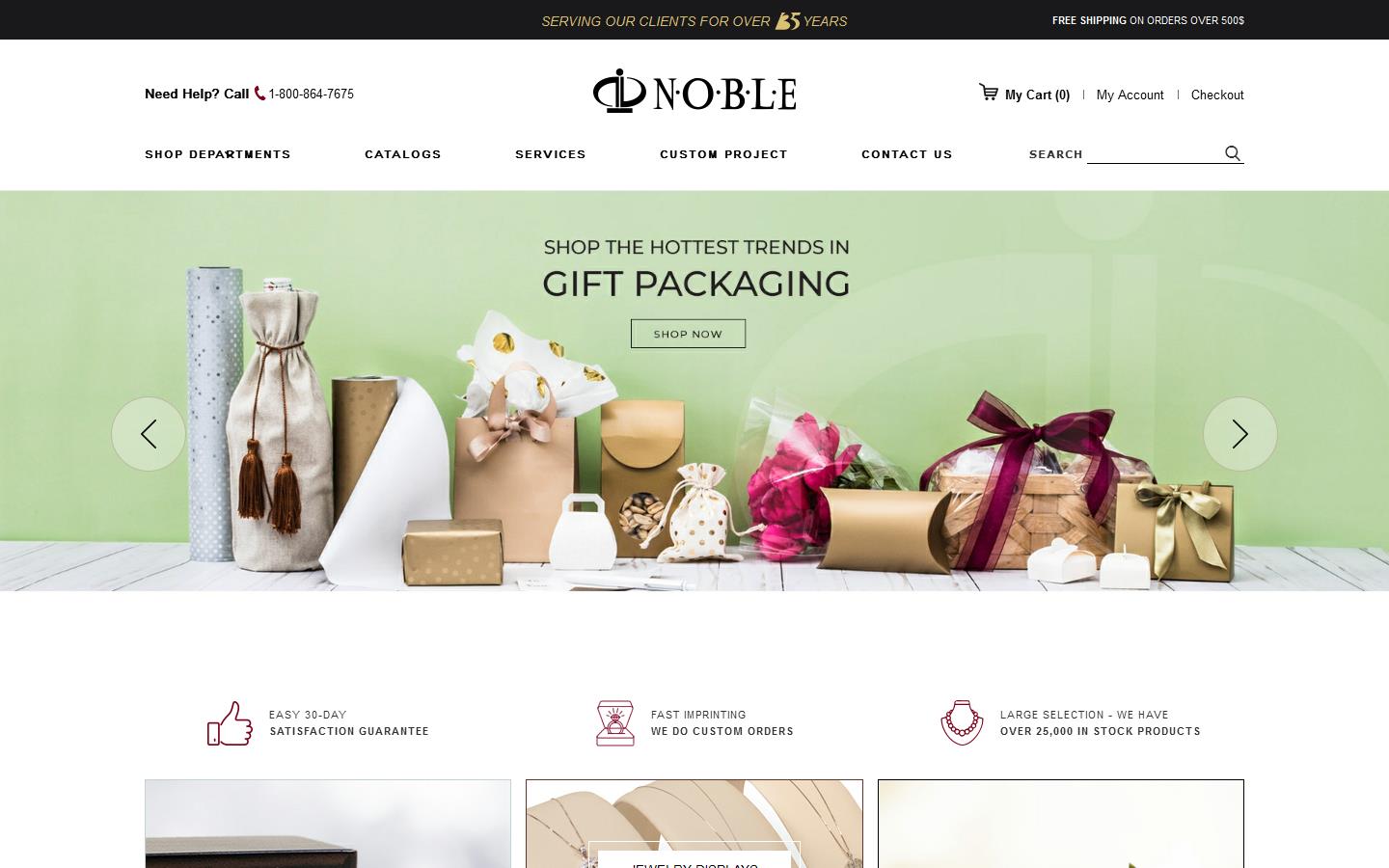 Noble Gift Packaging Ltd Website
