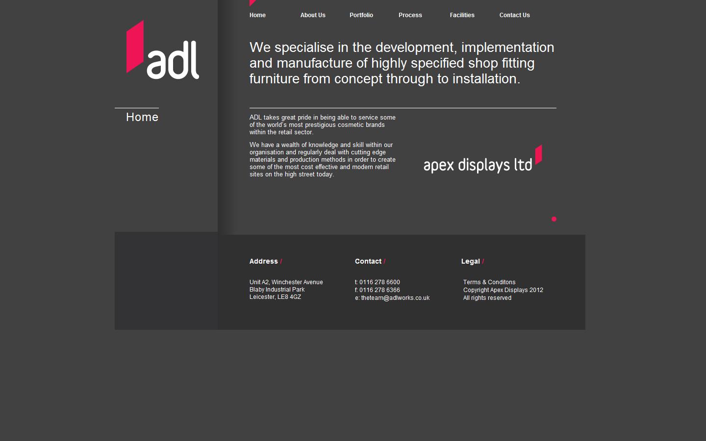 Apex Displays Website