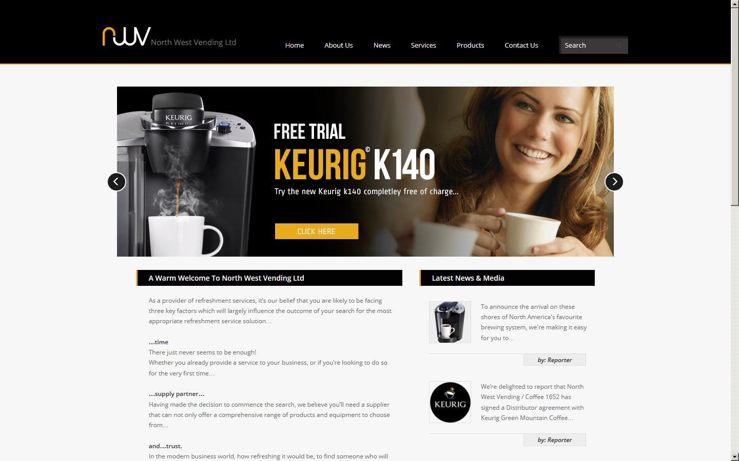 North West Vending Ltd Website