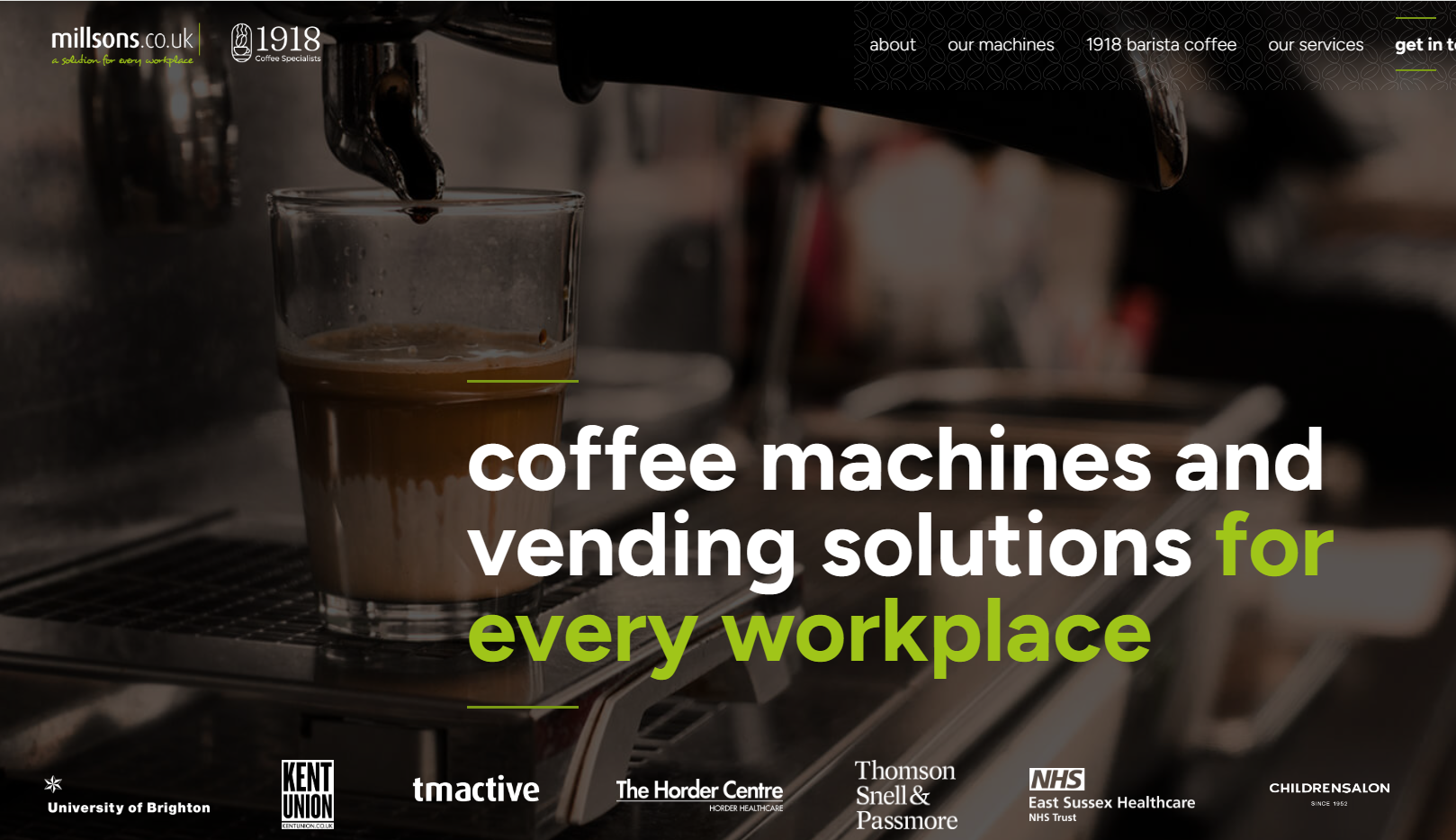 Millsons Vending Website