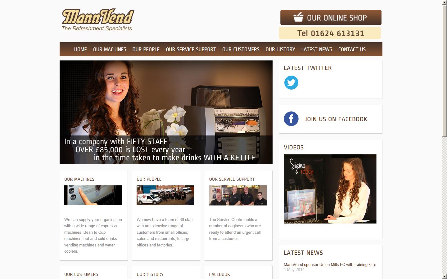 Manchester Vending Services Ltd Website