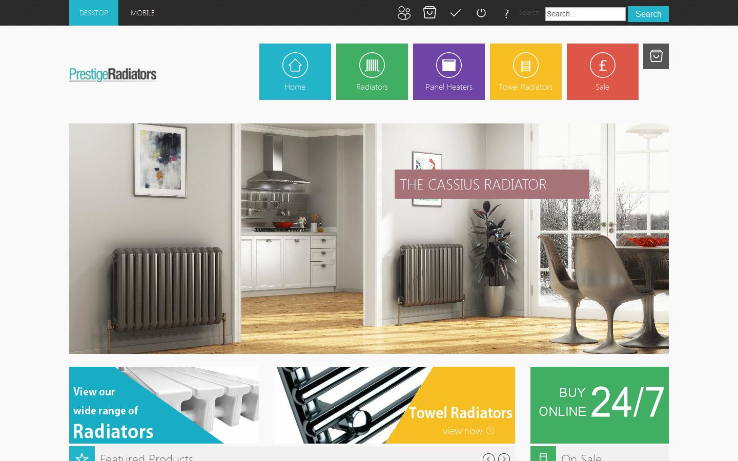 Prestige Radiators Website