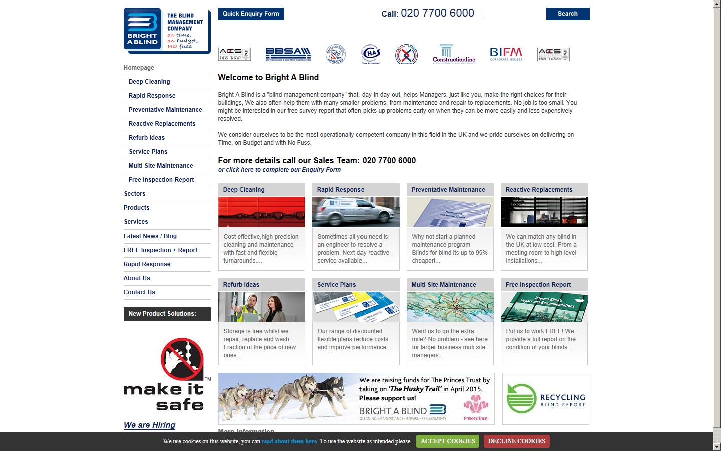 Bright A Blind Ltd Website