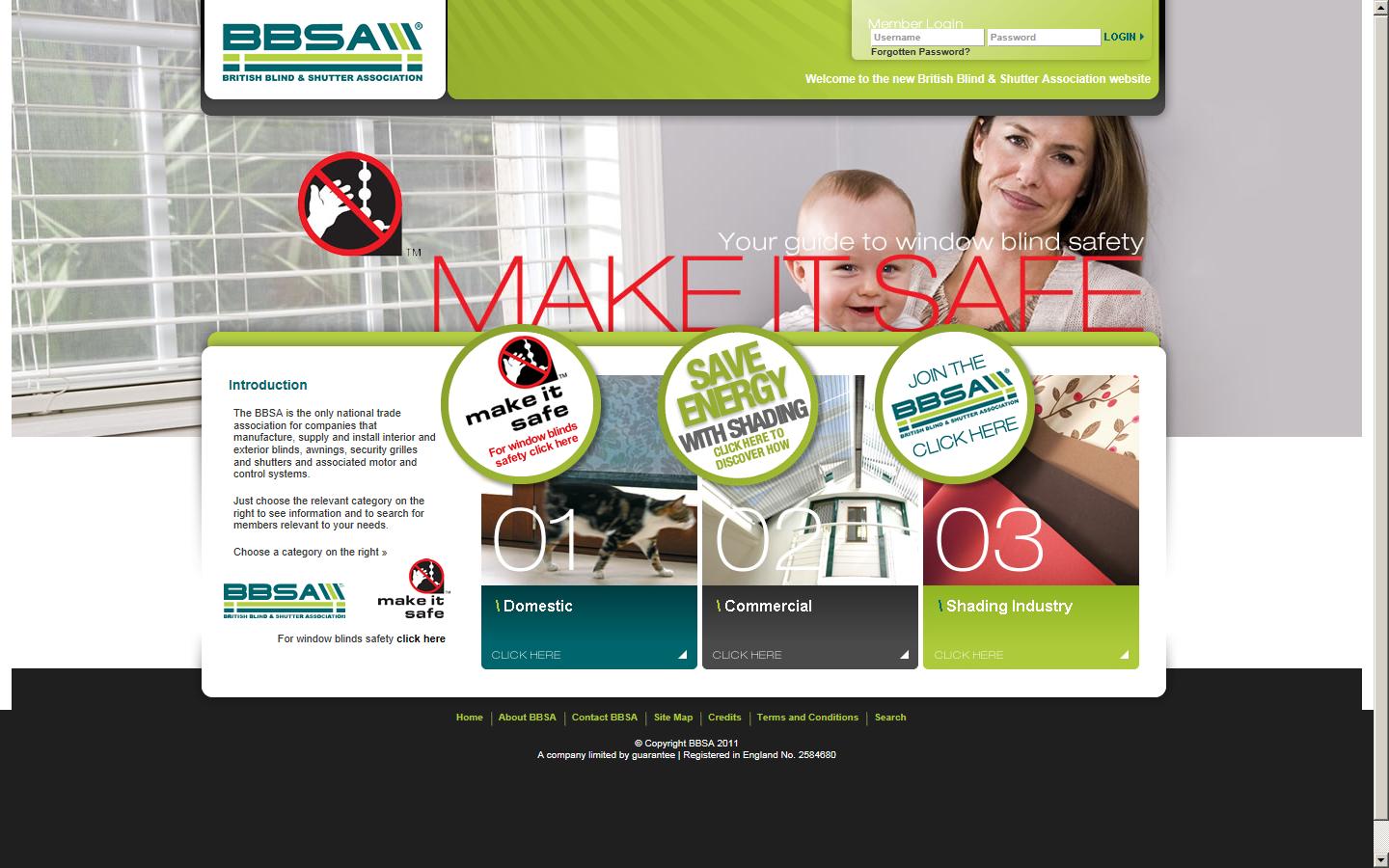 British Blind & Shutter Association Website