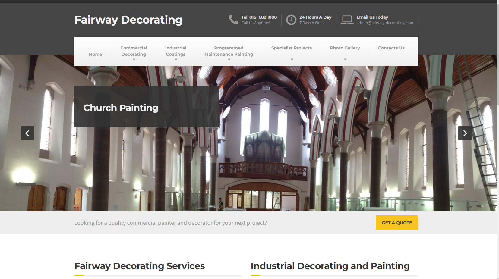 Fairway Decorating Services Ltd Website