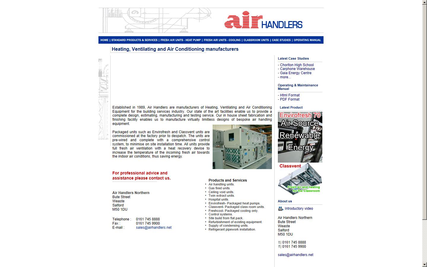 Air Handlers Northern Ltd Website