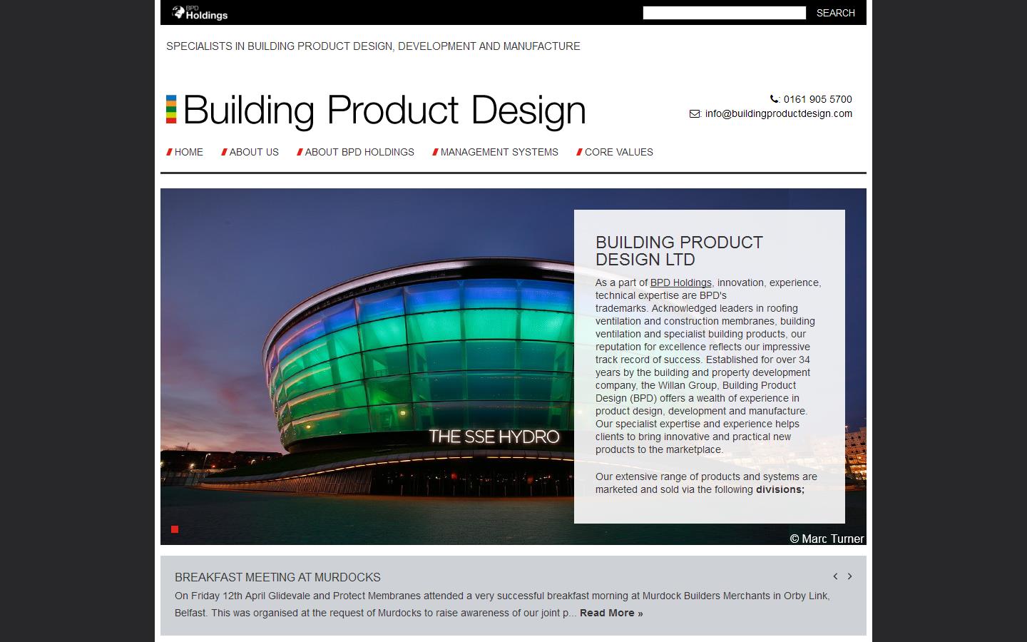 Building Product Design Ltd Website
