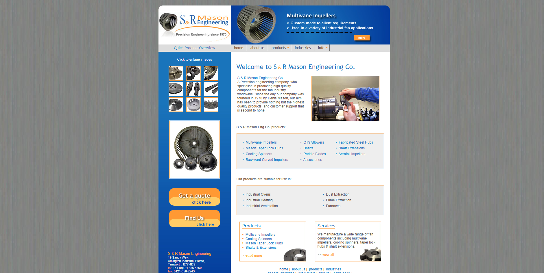 S&R Mason Engineering Co. Website