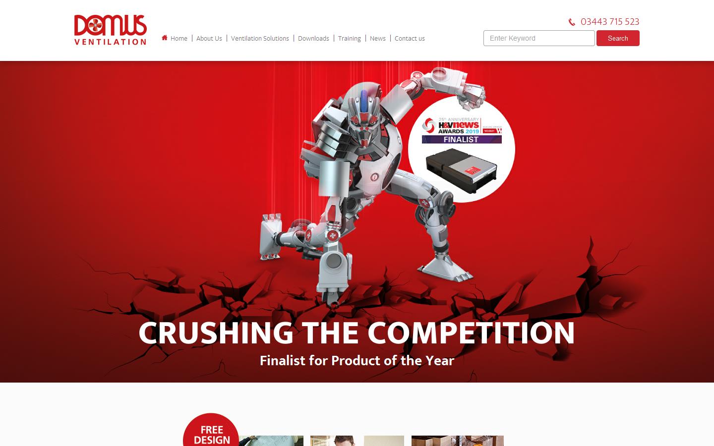 Domus Ventilation Website