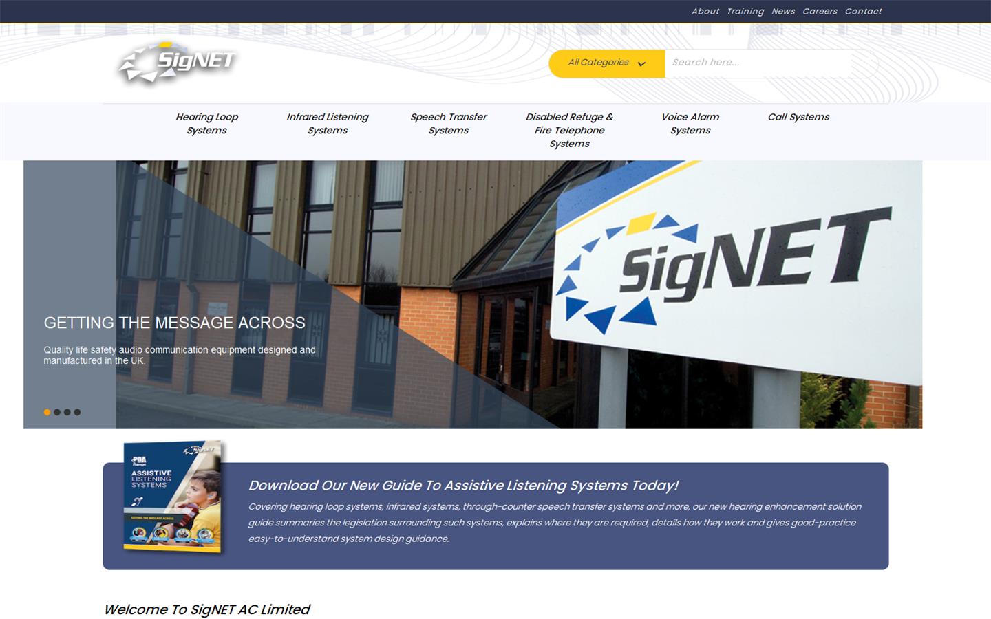 SigNET AC Ltd Website