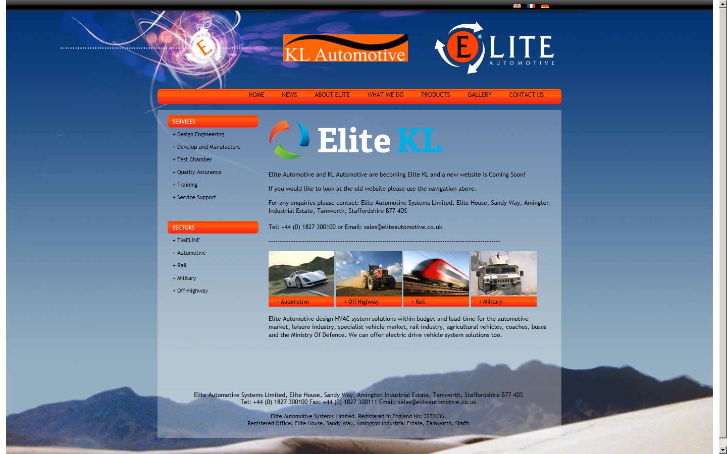 Elite Automotive Systems Ltd Website